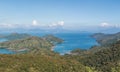 Panorama landscape of Yan Chau Tong Marine Park, Hong Kong, outdoor, daytime Royalty Free Stock Photo