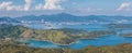 Panorama landscape of Yan Chau Tong Marine Park, Hong Kong, outdoor, daytime Royalty Free Stock Photo