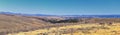 Panorama Landscapes views from Road to Flaming Gorge National Recreation Area and Reservoir driving north from Vernal on US Highwa