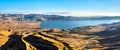 Panorama of Langui Layo Lake in Peru