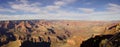 Panorama, late afternoon view into the Colorado River gorge