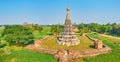 Panorama with Lawka Dawtha Man Aung Pagoda, Ava, Myanmar Royalty Free Stock Photo