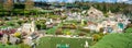 Panorama of LEGO miniland in Legoland Windsor theme park Royalty Free Stock Photo