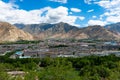 Panorama of Lhasa from Potala Palace, Lhasa, Tibet, China