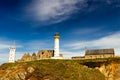 Panorama of lighthouse and ruin of monastery, Pointe de Saint Ma