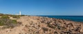 Panorama Lighthouse on the sea.