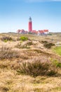 Panorama with lighthouse Texel Netherlands Royalty Free Stock Photo