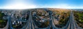 Panorama of Limassol city and A1 motorway. Cyprus Royalty Free Stock Photo