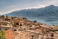 Panorama of Limone sul Garda, lake Garda, Italy. Royalty Free Stock Photo