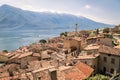 Panorama of Limone sul Garda, lake Garda, Italy. Royalty Free Stock Photo