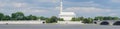 Panorama of Lincoln memorial and Washington monument