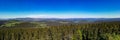 Panorama from the Lipno Reservoir of the Vltava River Royalty Free Stock Photo