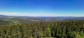 Panorama from the Lipno Reservoir of the Vltava River Royalty Free Stock Photo