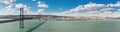 Panorama Lisbon Bridge Royalty Free Stock Photo