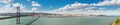 Panorama Lisbon Bridge Royalty Free Stock Photo