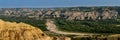 Panorama of The LIttle Missouri River Below Theodore Roosevelt Badlands