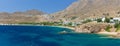 Panorama of Livadakia beach, Serifos island, Greece Royalty Free Stock Photo