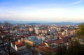 Panorama of Ljubljana in Slovenia