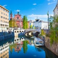 Panorama of Ljubljana, Slovenia, Europe.