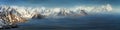 Lofoten winter panorama