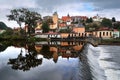 Panorama of Loket. Czech republic Royalty Free Stock Photo