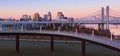 Panorama of Louisville, Kentucky skyline at dawn Royalty Free Stock Photo