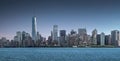 Panorama Lower Manhattan, skyline and urban background, New York City Royalty Free Stock Photo