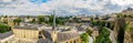 Panorama of Luxemburg Balcony of Europe, Neumunster Abbey. Luxembourg. Luxembourg