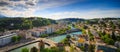 Panorama of Luzern, Switzerland,top view