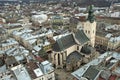 Panorama of Lvov city from height