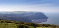 Panorama of Lynmouth and Lynton