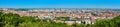 Panorama of Lyon from the Fourviere hill. France