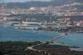 Panorama of the Maddalena from island of Caprera