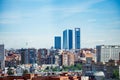 Panorama of Madrid Four Towers or Cuatro Torres Business Area