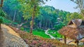 Panorama of Mae Fah Luang Arboretum, Doi Chang Moob, Chiang Rai, Thailand