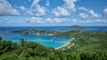 Panorama of Magens Bay and Beach in St. Thomas, USVI Royalty Free Stock Photo