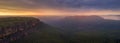 Jamison Valley Blue Mountains Panorama Royalty Free Stock Photo