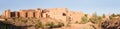 Panorama of magnificent kasbah or old traditional arab fortress in the city of Ouarzazate, Morocco.