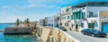 Panorama of Mahdia coast, Tunisia Royalty Free Stock Photo