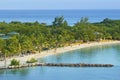 Panorama of Mahogany Bay in Roatan, Honduras