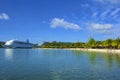 Panorama of Mahogany Bay in Roatan, Honduras