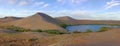 Panorama of majestic Bruneau dunes Royalty Free Stock Photo