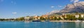Panorama of Makarska city, Croatia Royalty Free Stock Photo
