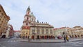 Panorama of Malostranske Square, Prague, Czech Republic