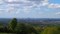 View of Manchester, England, from the hills to the east of the city