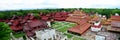 Panorama of Mandalay Palace in Mandalay, Myanmar Royalty Free Stock Photo