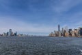 Panorama with Manhattan and Jesey city Royalty Free Stock Photo