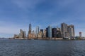 Panorama with Manhattan and Jesey city Royalty Free Stock Photo