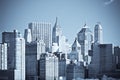 Panorama of manhattan, new york Royalty Free Stock Photo