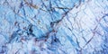 Panorama beautiful striped blue marble texture background. Panoramic stripe colorful marble texture surface